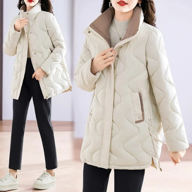EB | Elegante gesteppte Jacke mit Stehkragen für einen Smart-Look Ideal für Herbst/Winter