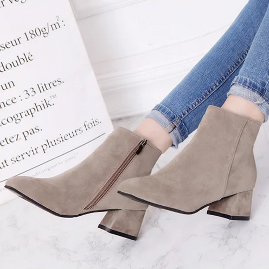 EB | Moderne Wild Ankle Boots mit Bequemem Absatz Damen Ankle Boots