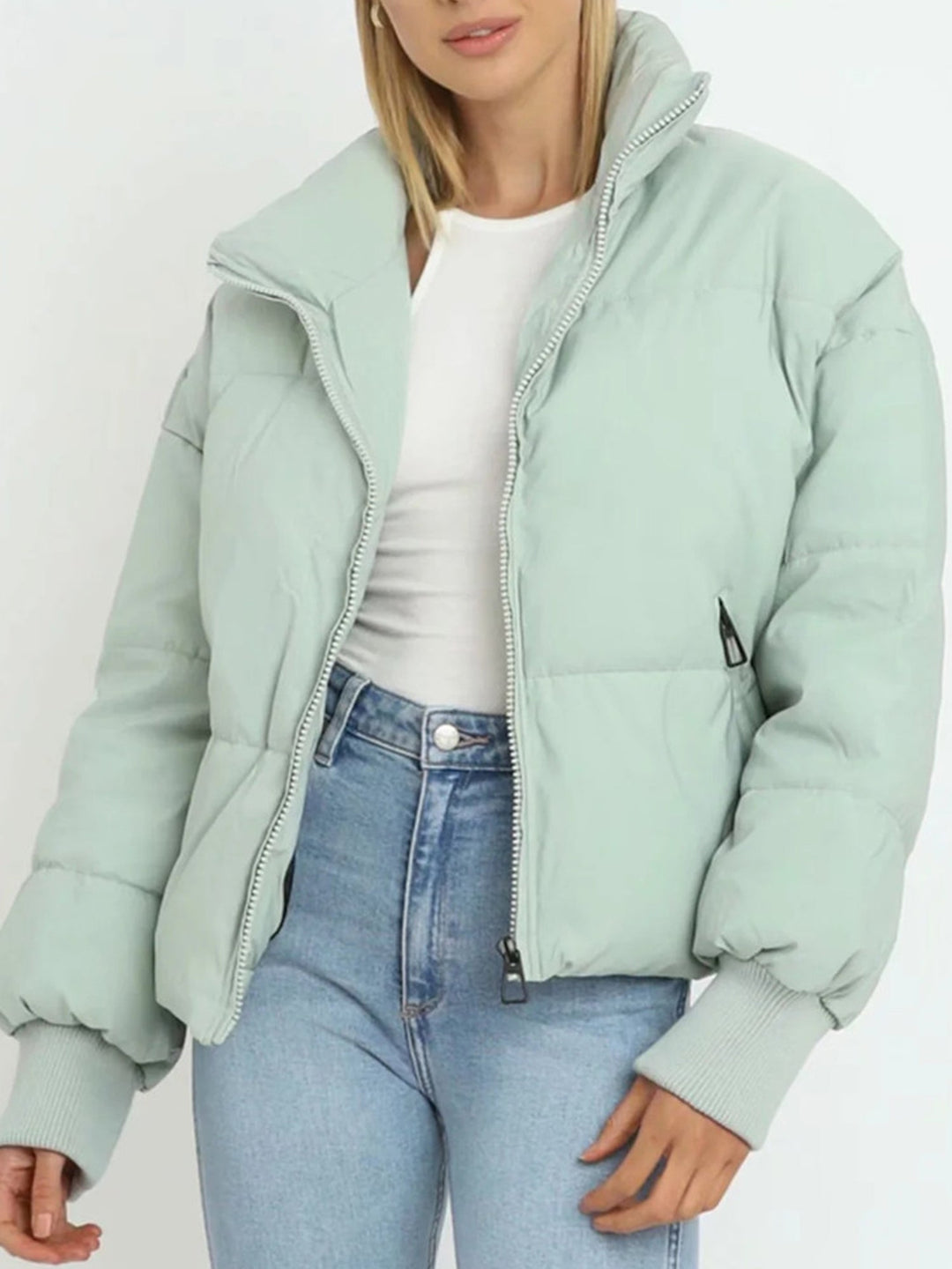 EB | Kurze Pufferjacke mit Reißverschluss - Reißverschluss