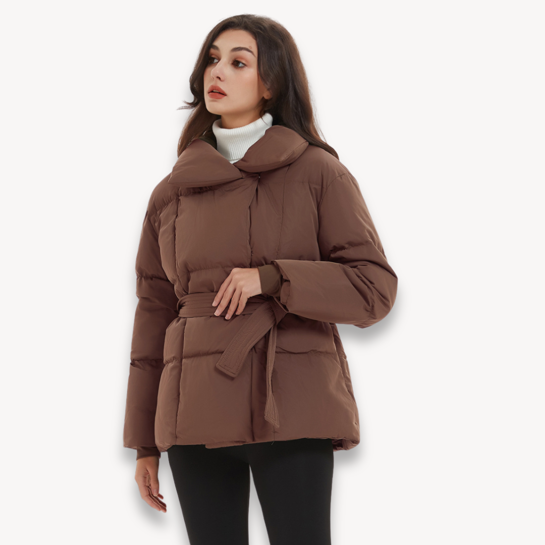 EB | Gurtelter Stepp-Pufferjacke für Frauen