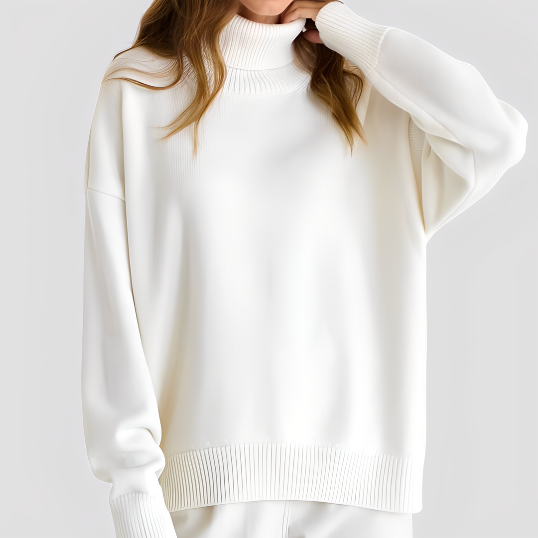 EB | Einfacher, Übergroßer Rollkragenpullover für Damen