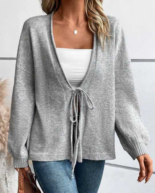 EB | Lässig Langarm Sweater Cardigan