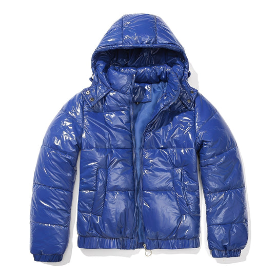 EB | Elegante, glanzvolle Damenjacke mit Kapuze