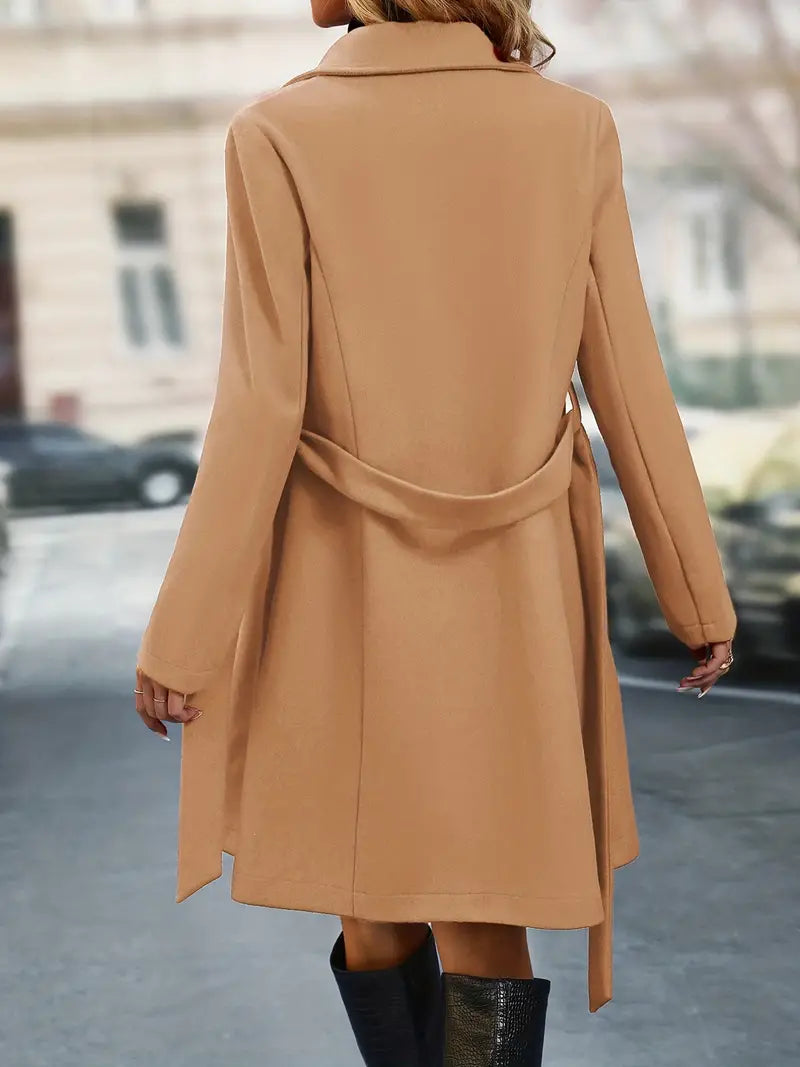 EB | Schicker Damen Trenchcoat Mit Doppelter Knopfreihe