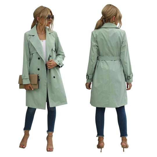 EB | Damen Doppelt-knöpfiger Trenchcoat