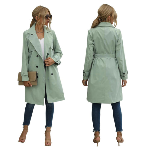 EB | Damen Doppelt-knöpfiger Trenchcoat