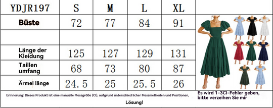 EB | Plissee-Kleid mit quadratischem Ausschnitt und Neckholder-Blasenärmeln