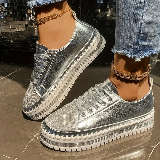 bequeme orthopädische Sneakers mit Pailletten EB EB