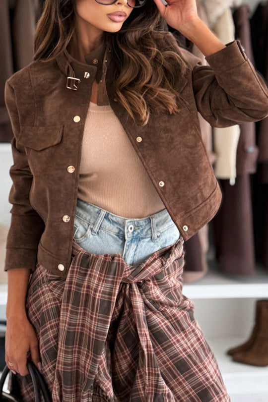 EB | langärmelige Freizeitjacke mit Knöpfen