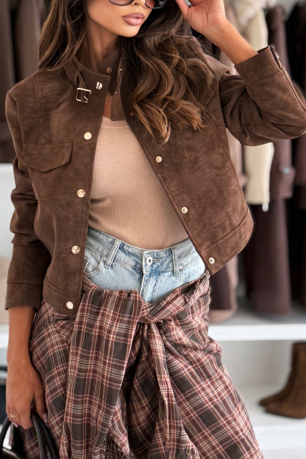 EB | Langarm Casual Jacke mit Knöpfen