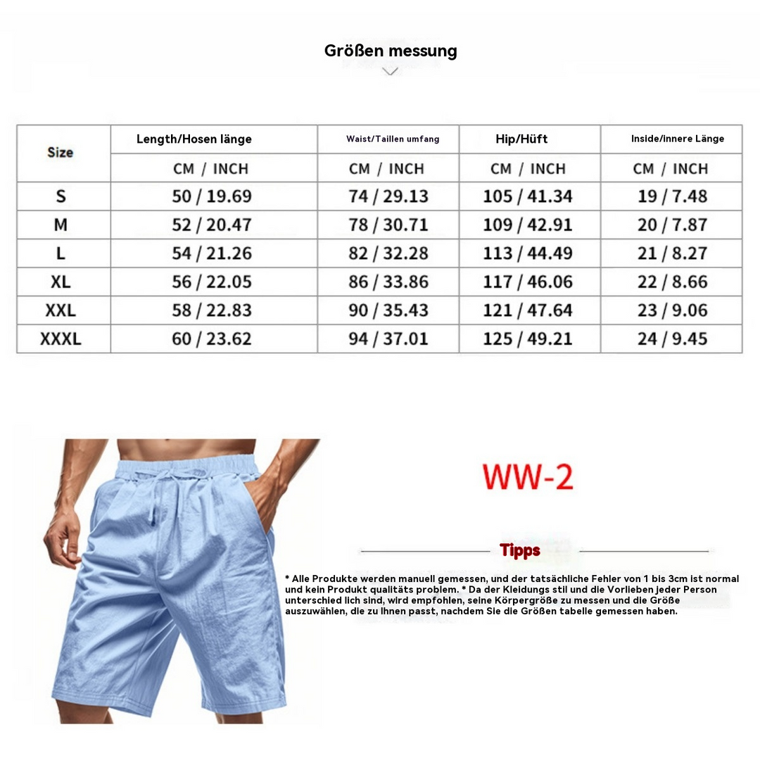 EB | Fünf-Punkt-Shorts aus Leinen