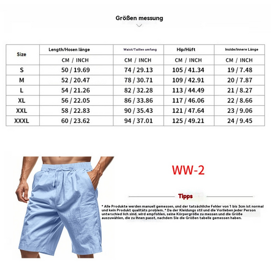 EB | Fünf-Punkt-Shorts aus Leinen