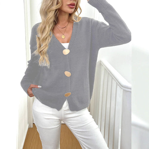 EB | Strick-Cardigan mit Großen Knöpfen