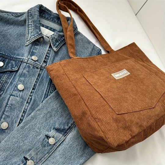 Elegante Damen Cordstoff Tasche | EB