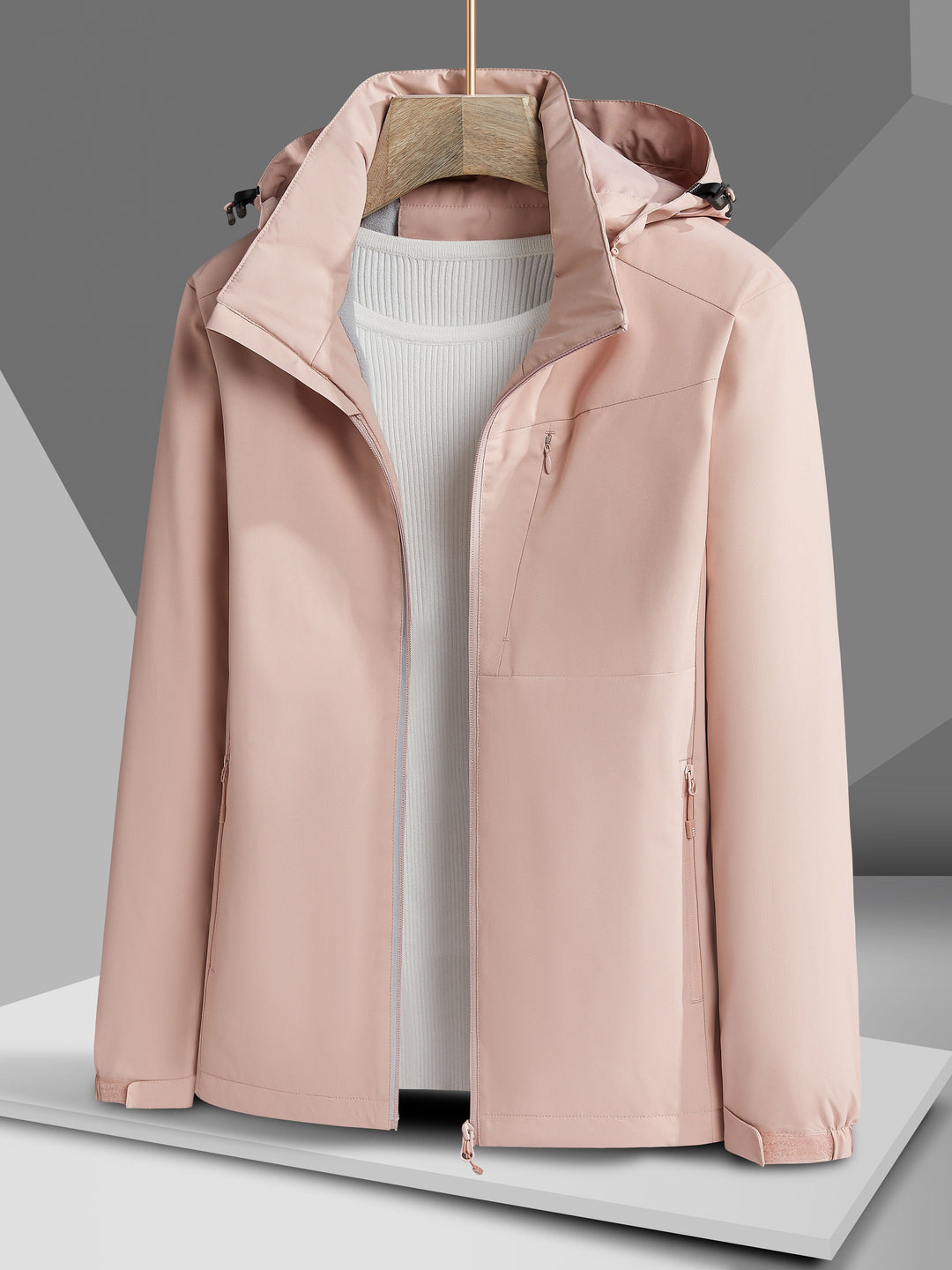 EB | Wasserdichter Winter-Casual mit Kapuze und Fleece-Futter für Frauen Ideal für Herbst und Winter