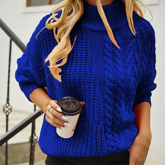 EB | Zopfmuster Strickpullover im Klassischen Design