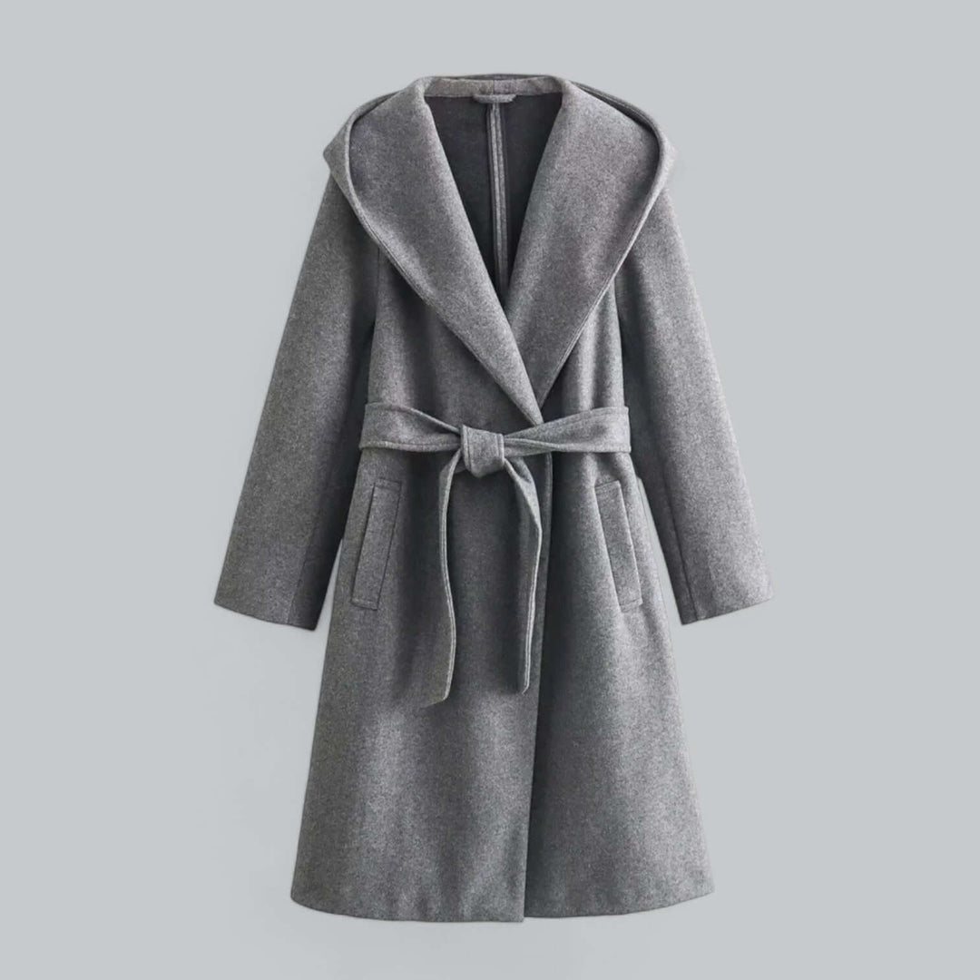 EB | Damen Kapuzen Lang Trenchcoat