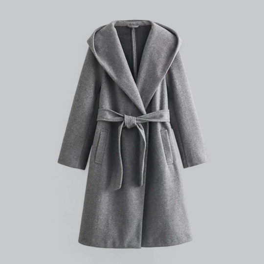 EB | Damen Kapuzen Lang Trenchcoat