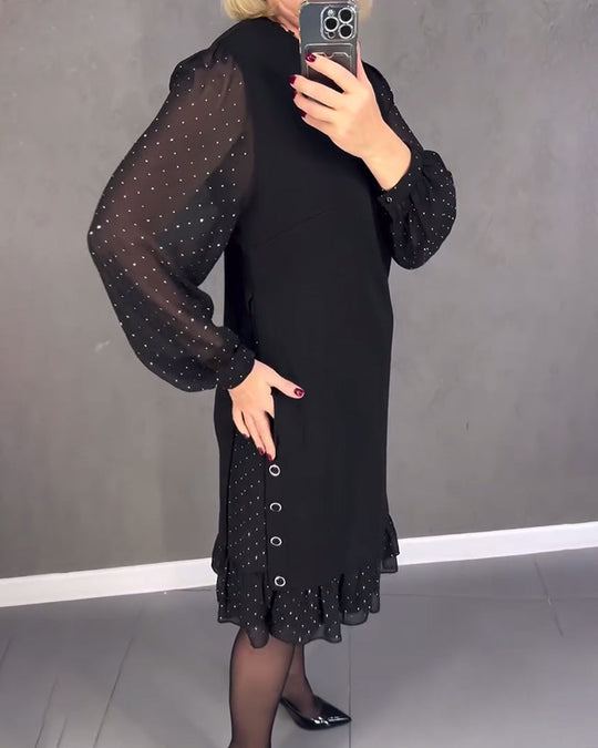 EB | Kleid mit Langen Ärmeln und Punkten
