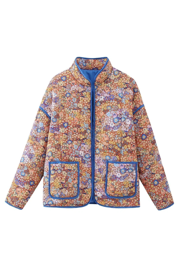 EB | Print Dünne Tasche Cardigan Jacke