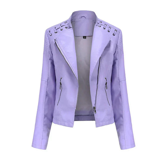 EB | Pudriges Lederjacke mit Reißverschluss
