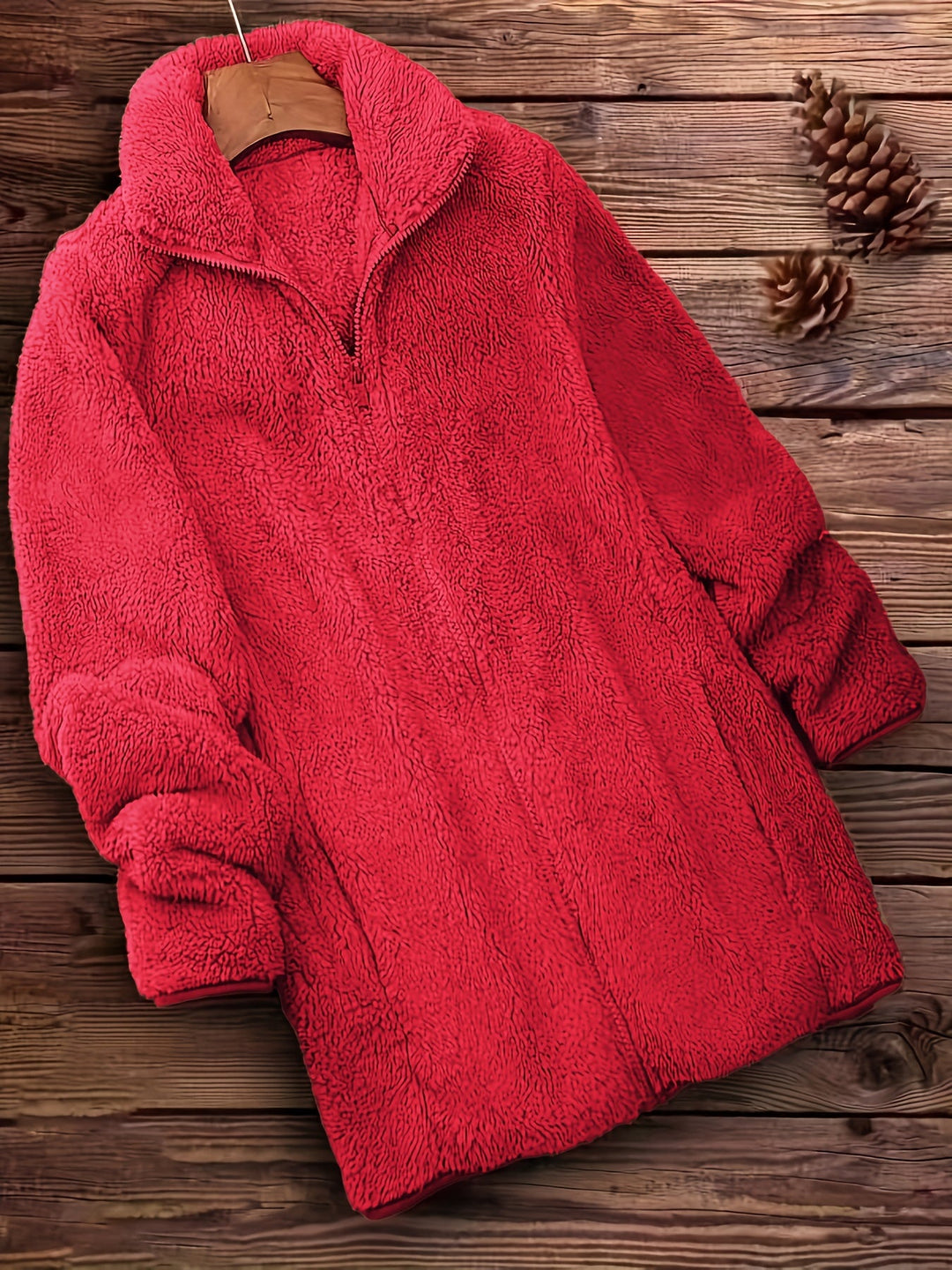 EB | Plüschjacke Polyester Weich und Warm