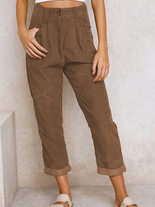 EB | Damen Stoffhose mit Geradem Bein für Eleganten Stil