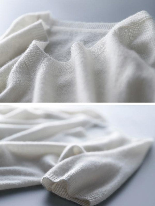 EB | weicher Cashmere-Pullover mit V-Ausschnitt für Damen