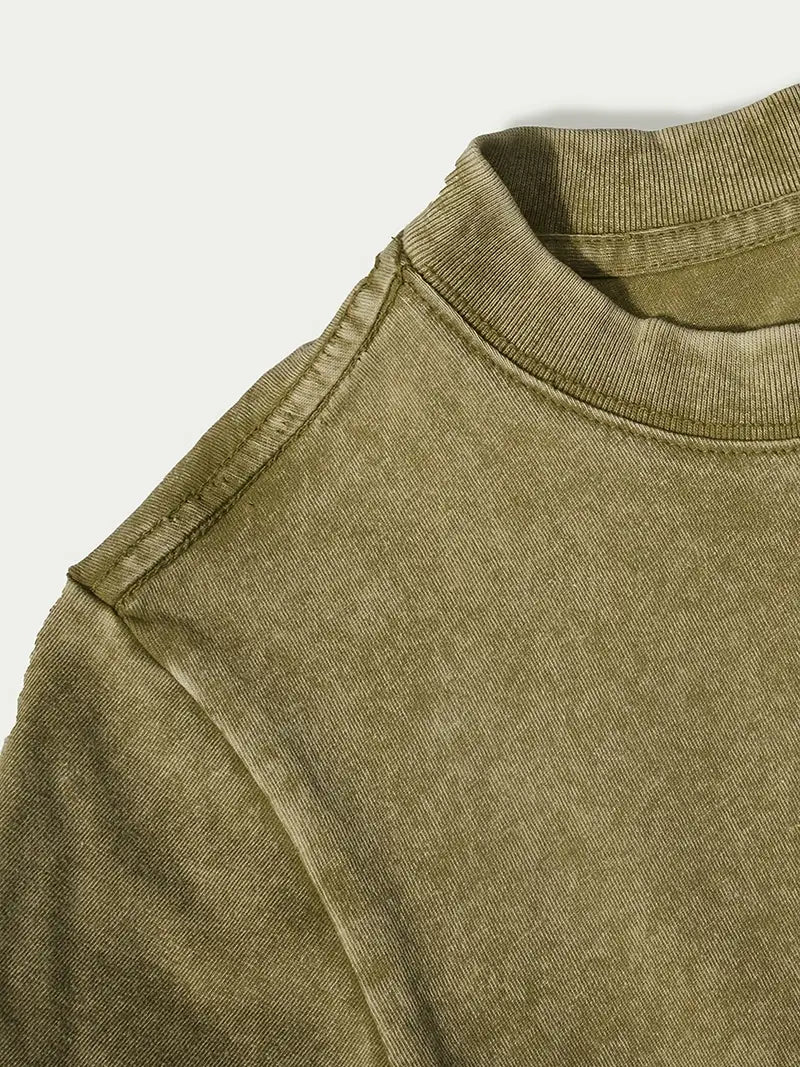 EB | Baumwoll-T-Shirt mit Rundhalsausschnitt