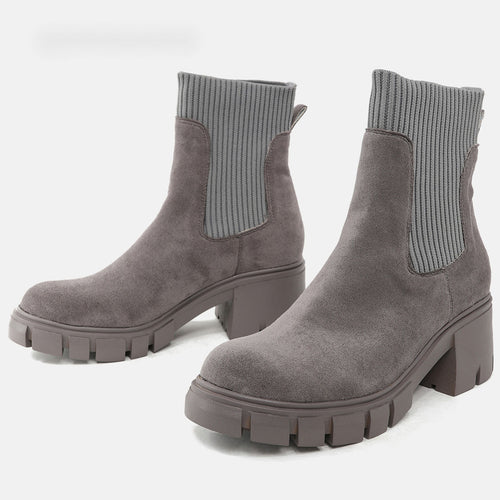 Elegante Wildleder-Winterschuhe für Damen EB