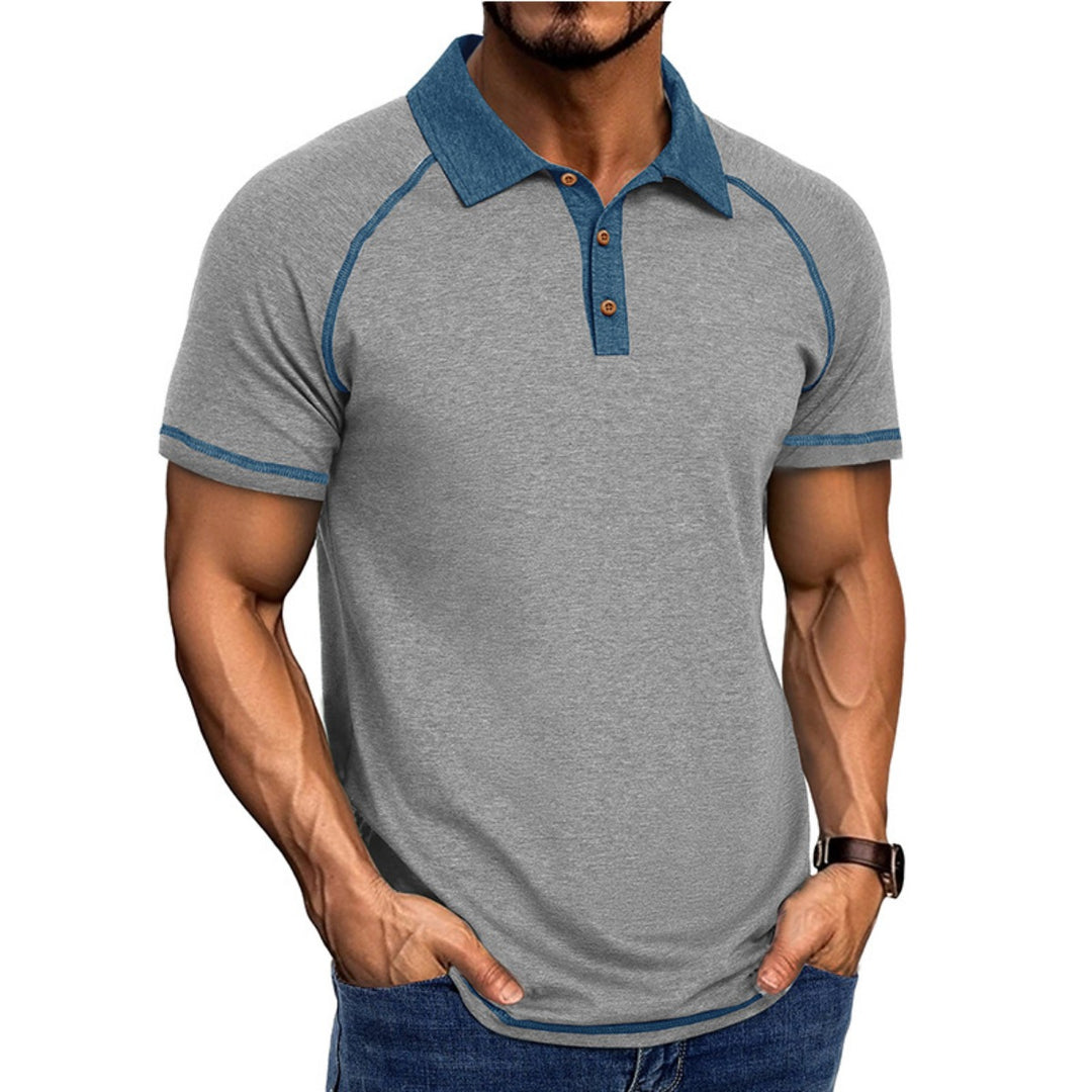 EB | Kurzärmeliges Herren-T-Shirt mit Revers