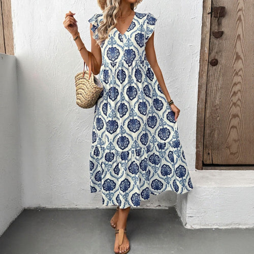 EB | Kleid mit tiefem V-Ausschnitt