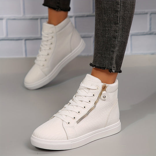 EB | Einfache Lässige Sneakers mit Reißverschluss
