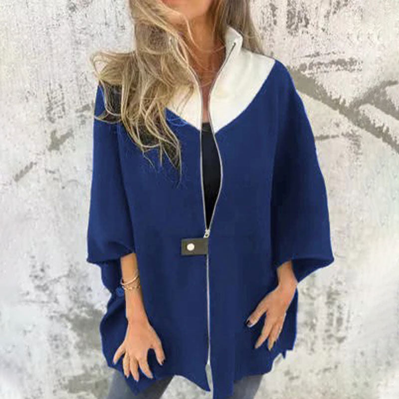 EB | Bicolor-Langjacke für elegante Lagenlooks