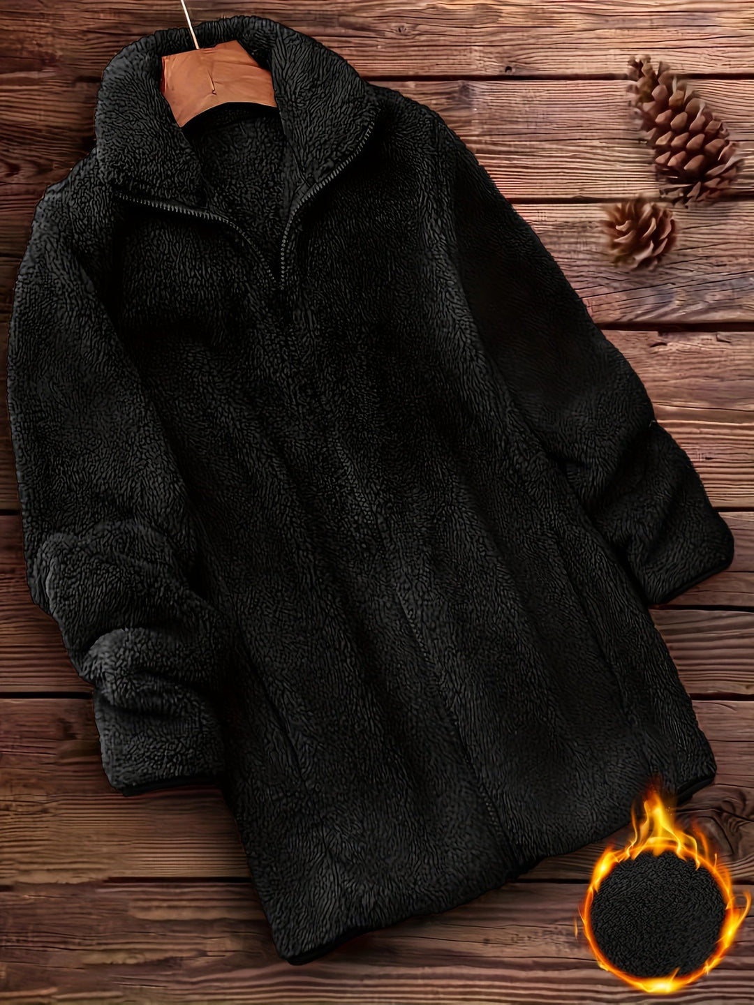 EB | Plüschjacke Polyester Weich und Warm