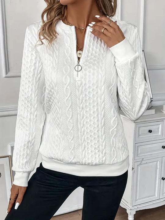 EB | Eleganter Reißverschluss-Pullover für Komfort und Stil