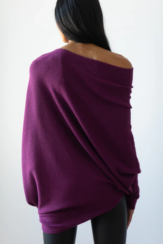 EB | Asymmetrisch Drapierter Pullover