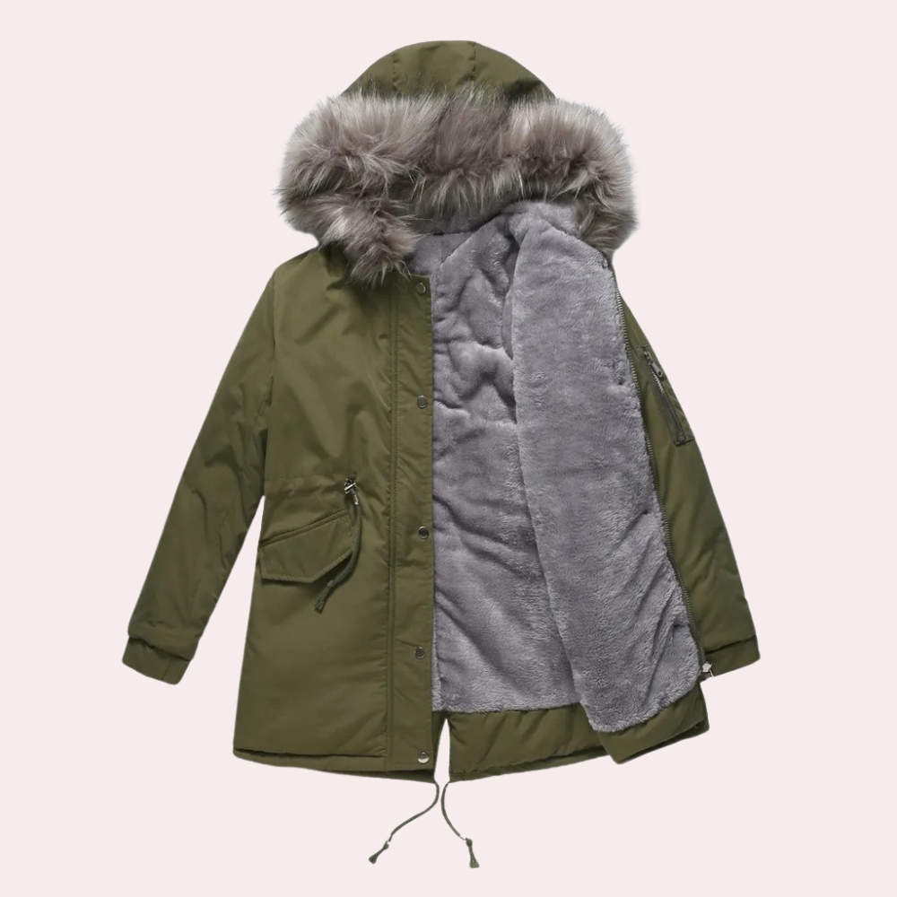 EB | Winter Parka Jacke mit Kapuze für Damen