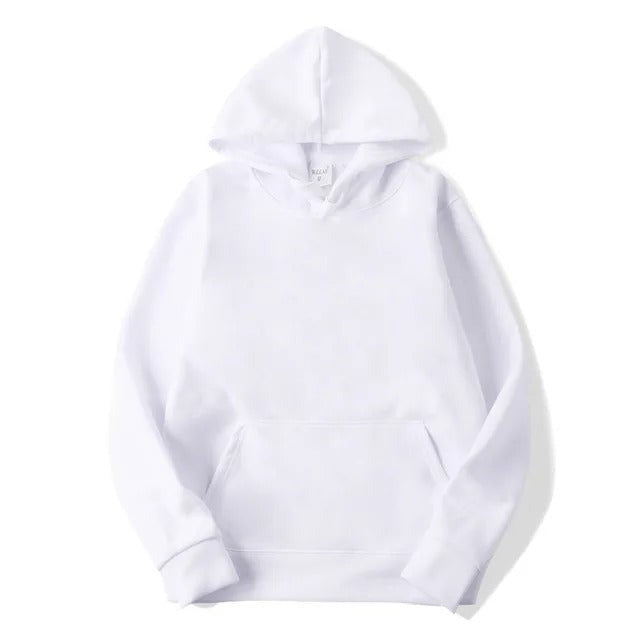 EB | Unifarbener Kapuzenpullover Aus Baumwolle Für Frauen