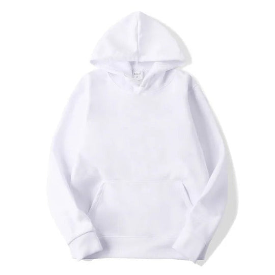 EB | Unifarbener Kapuzenpullover Aus Baumwolle Für Frauen