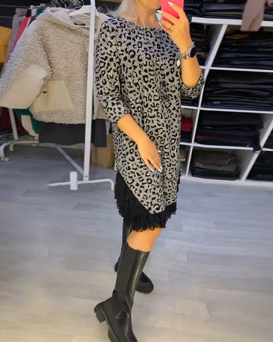 EB | Stilvolles Kleid mit Leopardenmuster