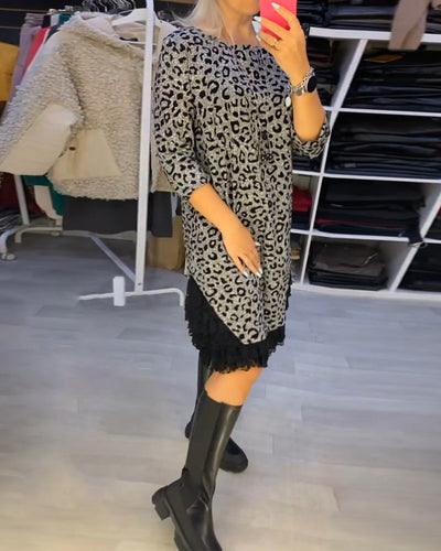 EB | Stilvolles Kleid mit Leopardenmuster
