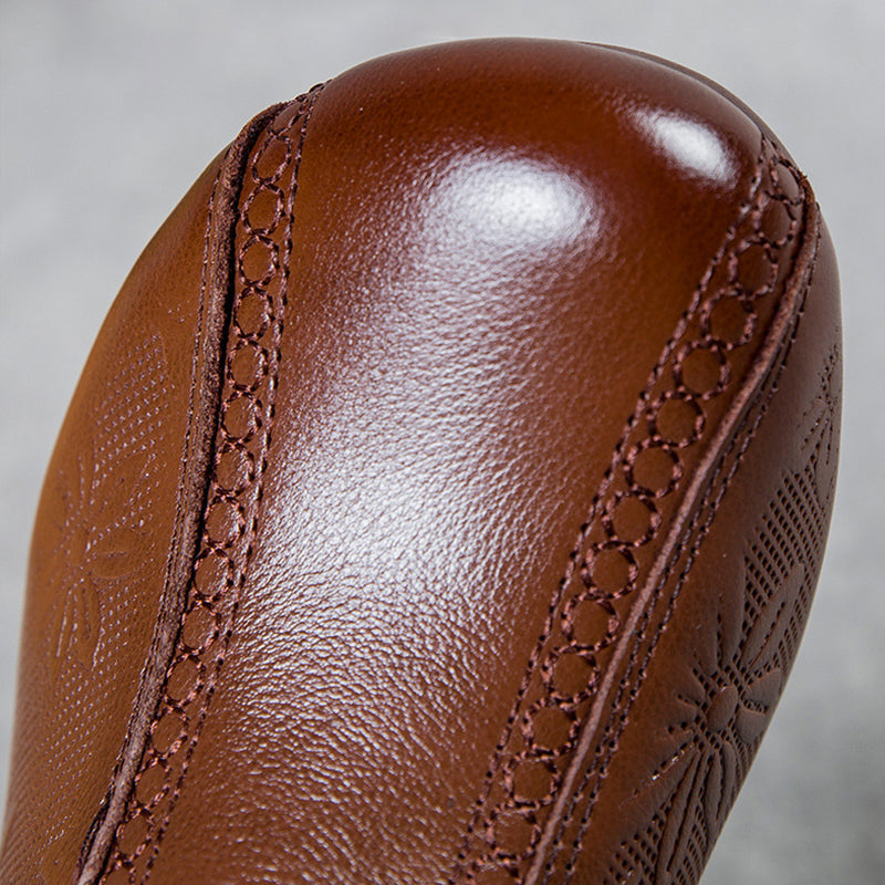 Handgemachte Lederstiefeletten mit warmem Innenfutter EB EB