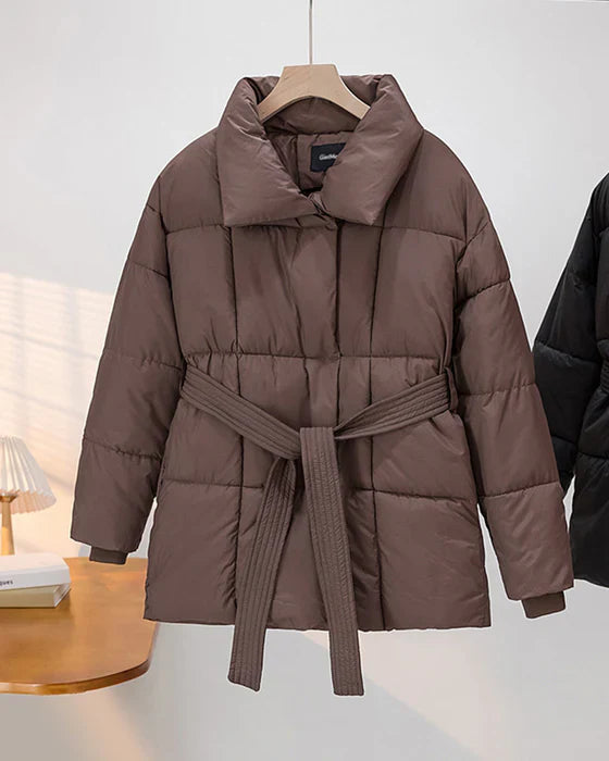 EB | Steppjacke mit Revers In Einer Dezenten Farbe