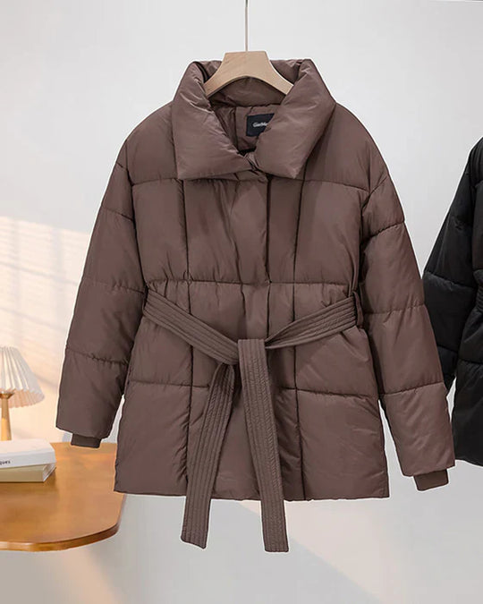 EB | Steppjacke mit Revers In Einer Dezenten Farbe