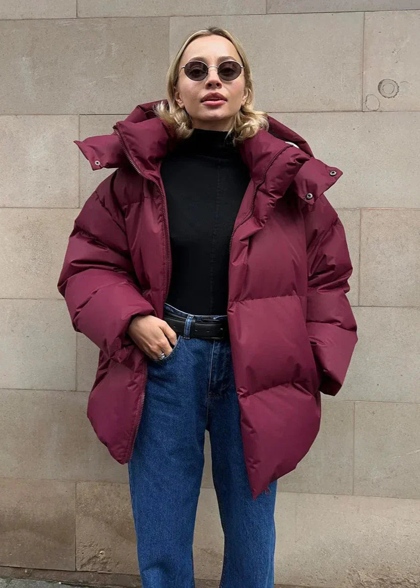 EB | Pufferjacke - Burgunderrot