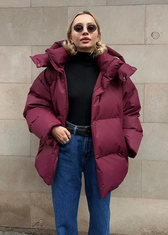 EB | Pufferjacke - Burgunderrot