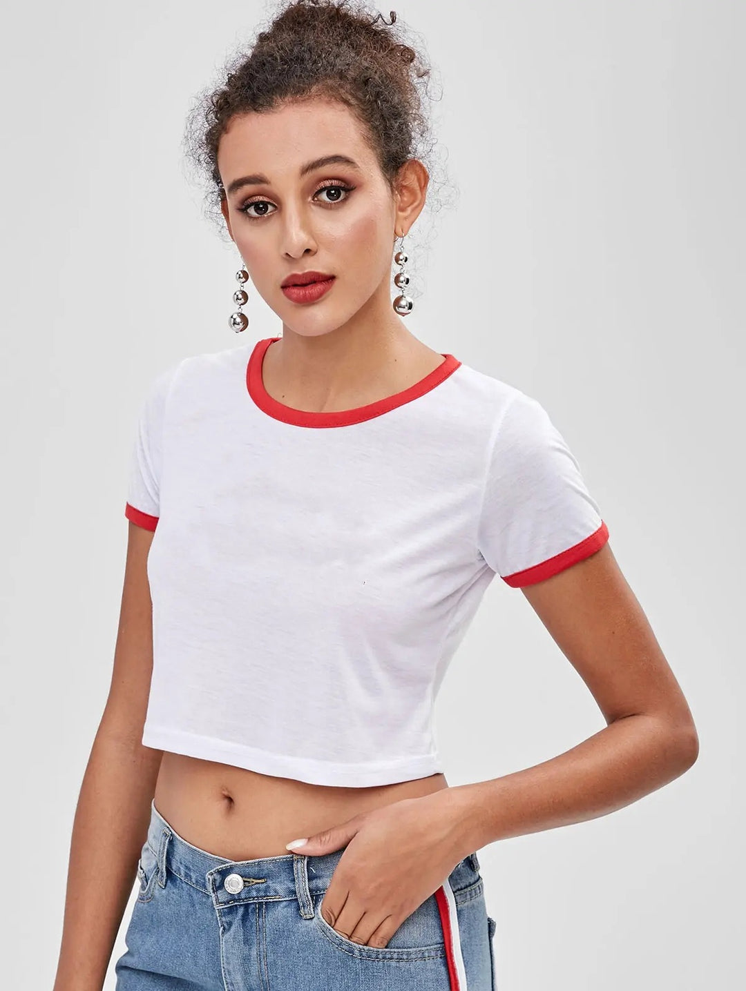 EB | Slim Fit farblich passende kurze Ärmel