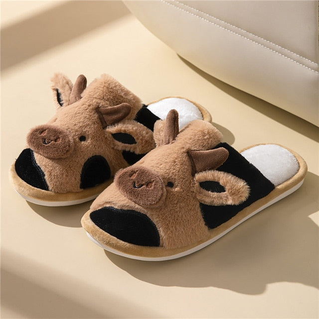 EB | Bequeme Damen Hausschuhe mit Tiermuster