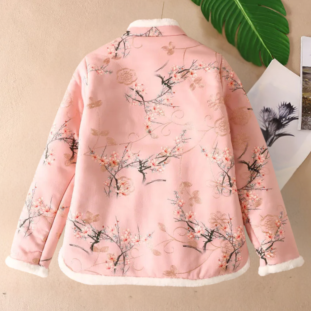 EB | Warme Blumenjacke für Damen